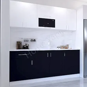 Mutfak Dolabı 200 cm Makinasız Antrasit resim 2
