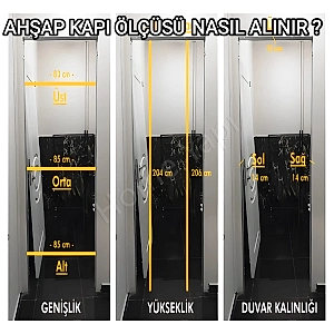 Melamin Kapı 2 Göbekli +Aksesuar Dahil resim 3