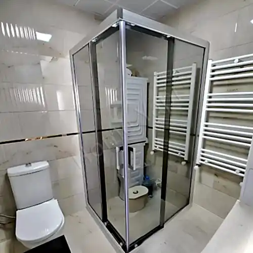Duşakabin 6 mm Tamperli Gümüş 100×100 cm