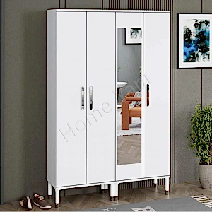 4 Kapaklı Ayakkabılık Vestiyer Portmanto resim 1