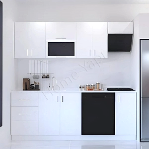 Mutfak Dolabı 230 cm Beyaz Tezgah Dahildir resim 1