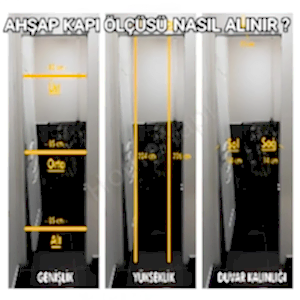Amerikan Panel Kapı Madran Aksesuar Dahil resim 3