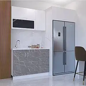 Mutfak Dolabı 120 cm Hazır Venedik Tezgah Dahil resim 2