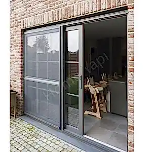 Sürgülü Antrasit Pileli Sineklikli resim 1