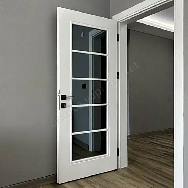 Melamin Kapı Tam Camlı Çıtalı Aksesuar Dahil