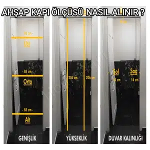 Lake Kapı Camlı Düz + Aksesuar Dahil resim 4