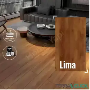 Parke Laminant 8 mm Terra Click Lima resim 1