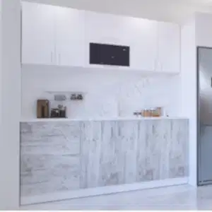 Mutfak Dolabı 200 cm Makinasız Karbeyaz resim 2