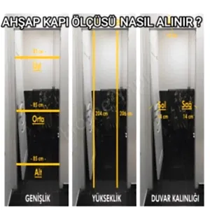 Amerikan Panel Kapı Sumqayıt Aksesuar Dahil resim 3