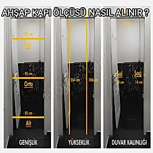 Melamin Kapı Tam Camlı+Aksesuar Dahil resim 4