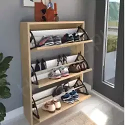 Ayakkabılık Duvara Monte 3 Kapaklı resim 3