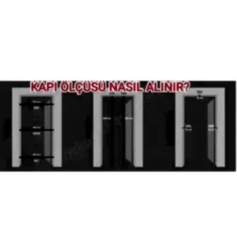 Melamin Kapı Tam Camlı Aksesuar Dahil resim 4