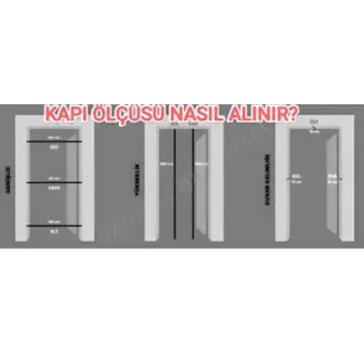 Amerikan Panel Kapı Krem Aksesuar Dahil resim 3